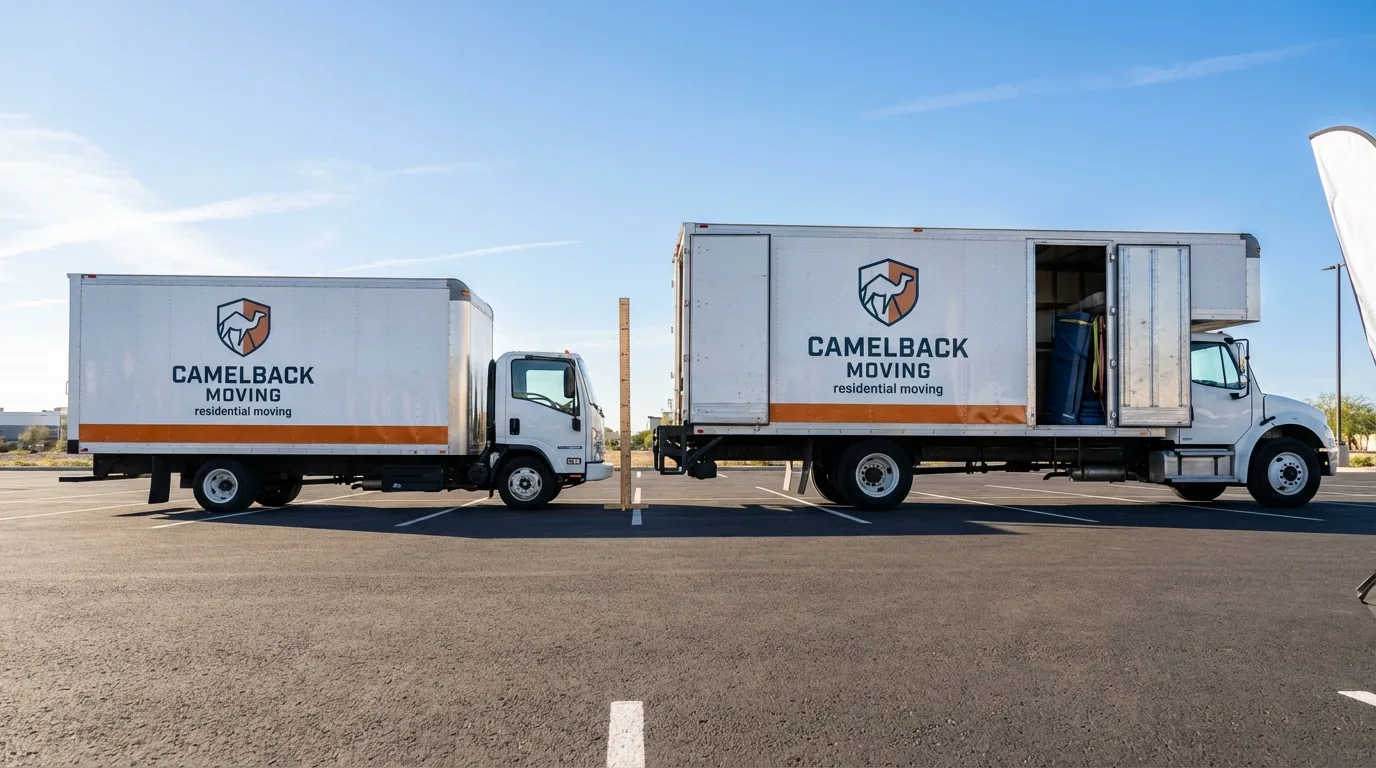 Moving truck size capacity guide in Arizona City